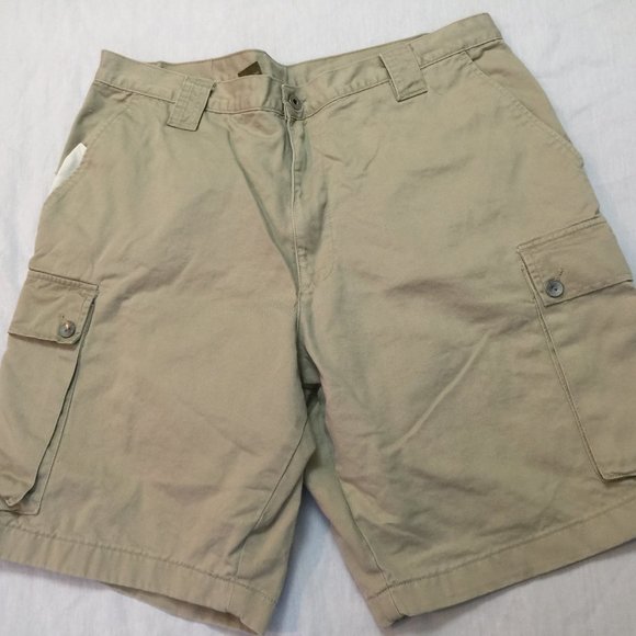 🦚🦚🦚 CALVIN KLEIN KHAKIS MENS CARGO COTTON SHORTS SIZE 38 🦚🦚🦚 - Picture 1 of 6